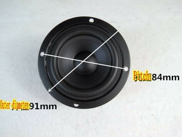 2pcs 3"inch 4Ω 15W Middle Woofer Speaker 4ohms Loudspeaker HiFi Audio Parts