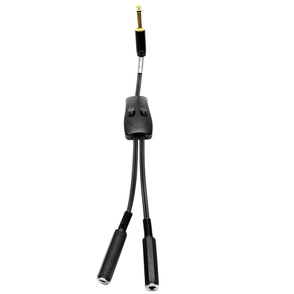 Dual Connection Clip Cord Tattoo Foot Switch Power Controller Hook Lines Black