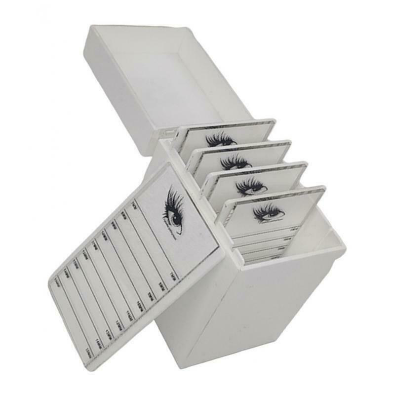 False Eyelashes Display Case Dustproof Durable Eyelash Extension Box White