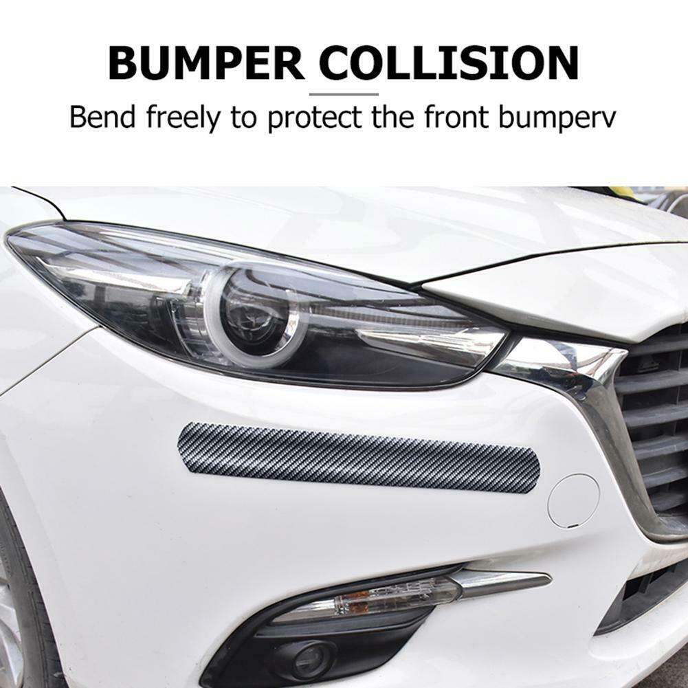 Car Door Bumper Protector 2.5m Carbon Fiber Anti-collision Strip Universal @