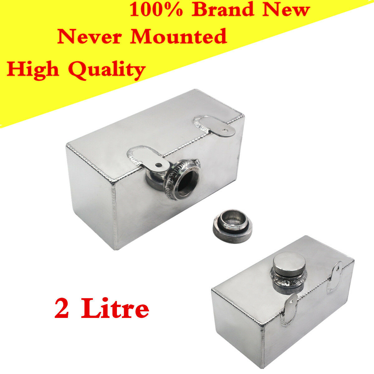2L Aluminium Alloy TIG Welded Windscreen Washer or Intercooler Water Spray Tank