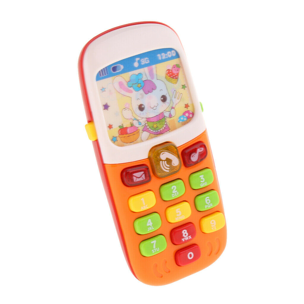 Baby Play Phone Toys with Lights, Music - Early Educational Learning Toys for