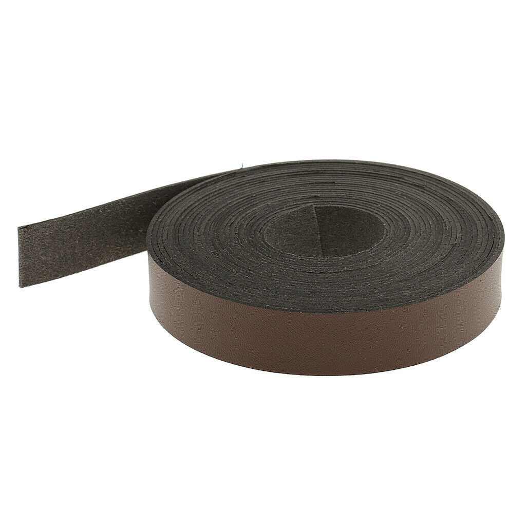 Pack of 2 Multipurpose 5.5Yard PU Leather Strap Strips Belt Leathercraft
