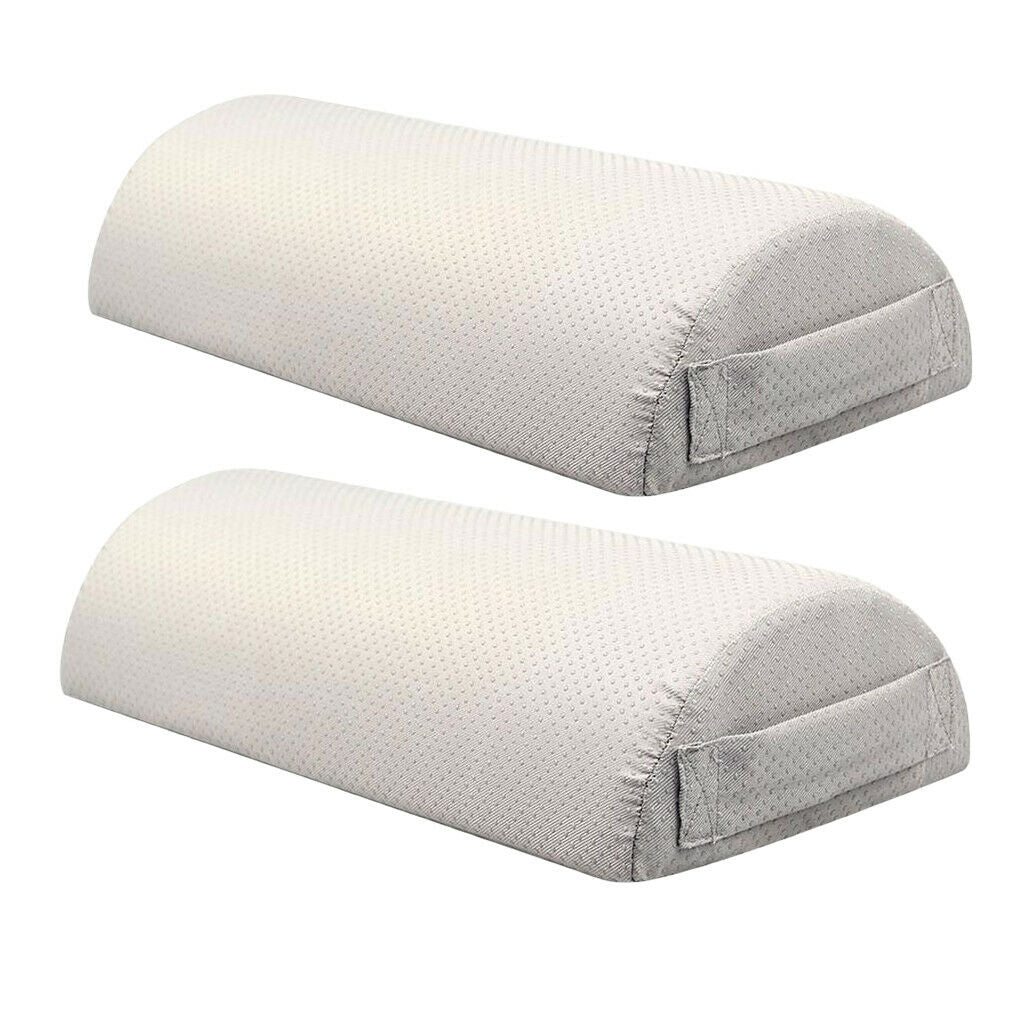 2pcs Memory Foam Pillow Supports, Chair Seat Foot Rest Under Desk Cushion,