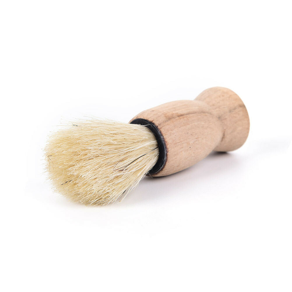 Wood Handle Badger Hair Beard Shaving Brush for Men Mustache Barber Tool .l8