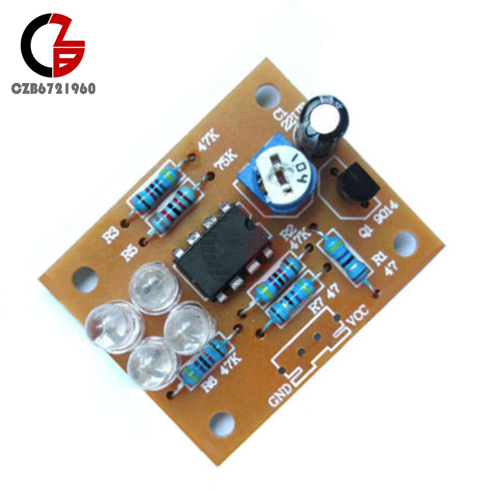 5PCS LM358 breathing light parts electronic DIY fun making kit flashing lamp