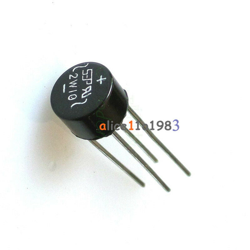 5PCS 2W10 2A Bridge Diode Rectifier NEW