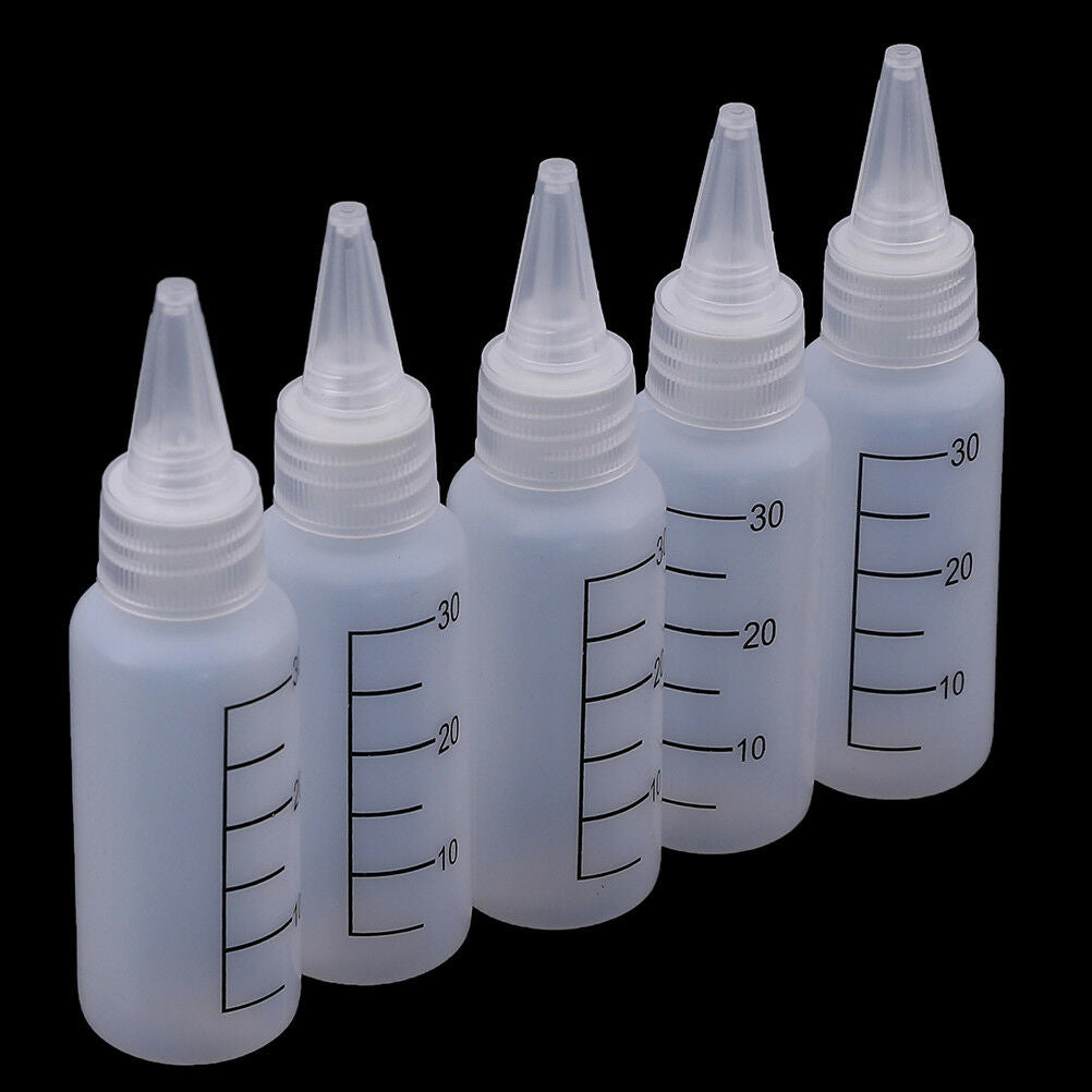 10Pcs 30ml multifunctional clear white glue applicator squeeze bottle DIY_BI Tt