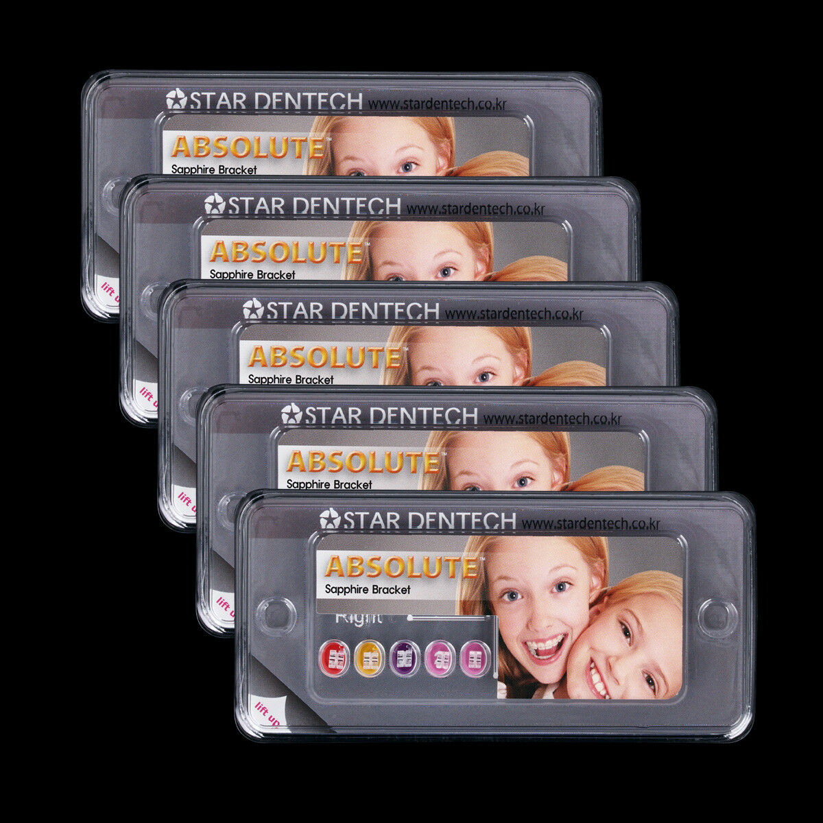 10X Dental Orthodontic Sapphire Ceramic Brackets Braces Mini Roth 022 Hooks 3 45