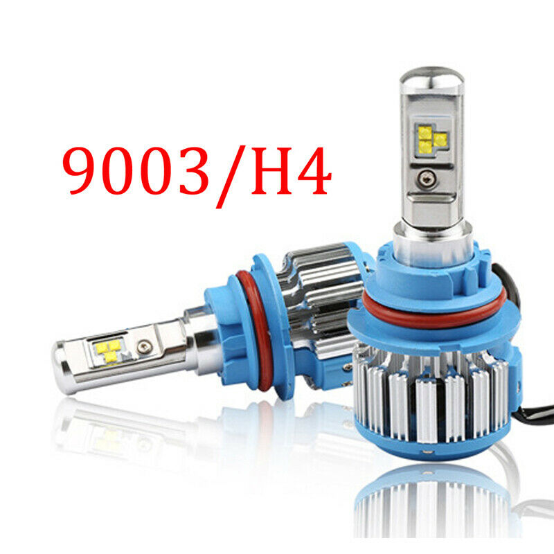 2X 6CHIPS H4 9003 High/low 80W 12000LM LED Double Lamp Headlight Car Beam Bulbs