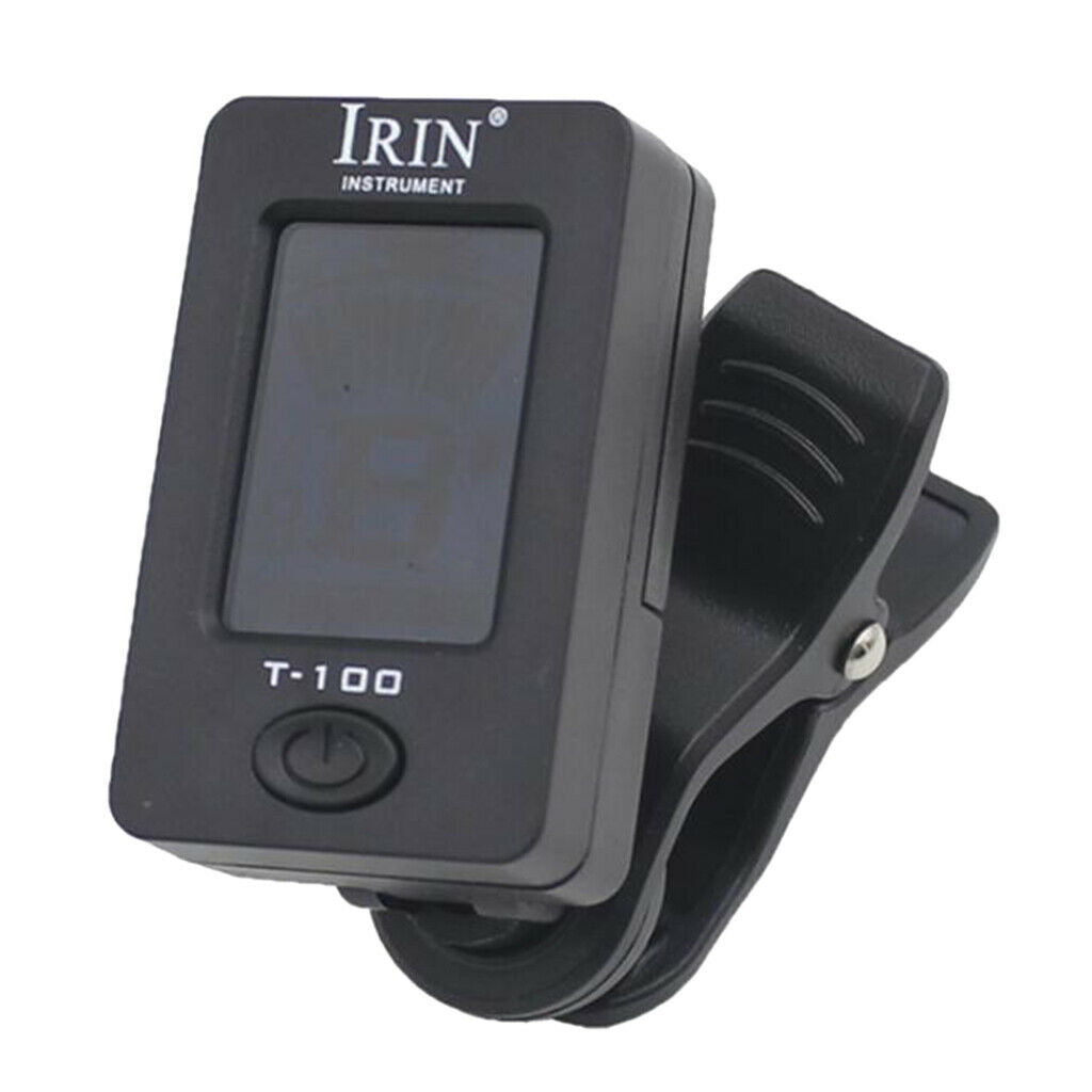 T-100 LCD Clip on Tuner Electric Acoustic Guitar Bass Violin,Ukulele