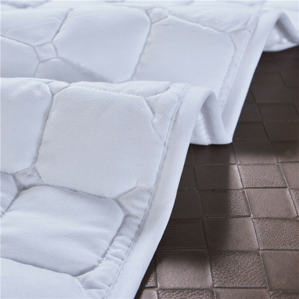 2x massage table cover slip sheet gray + white for spa salon, 180 x 60cm