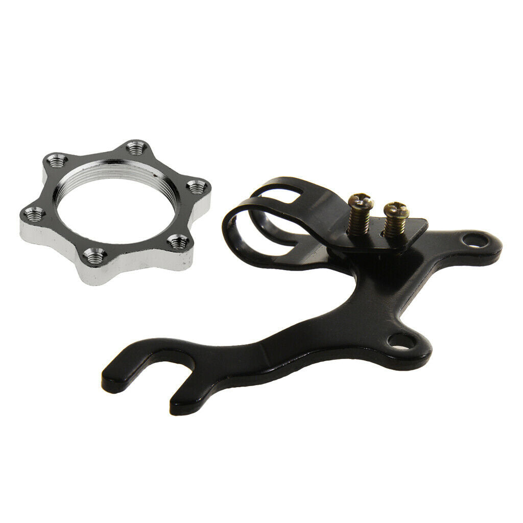 Bicycle Bike Disc Brake Bracket Frame Adaptor Mounting Holder+Flange Adapter