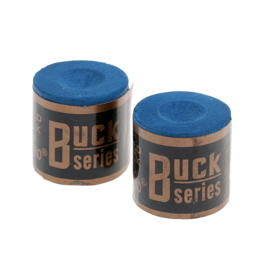 2pcs Snooker Billiard Pool Cue Stick Chalk Blue - Billiard Supplies