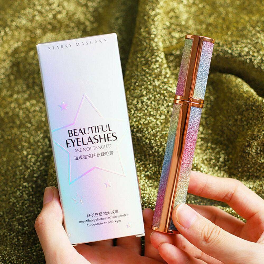 Vivid Galaxy Mascara 4D Silk Waterproof Fiber Lashes Thick Lengthening Mascara ~