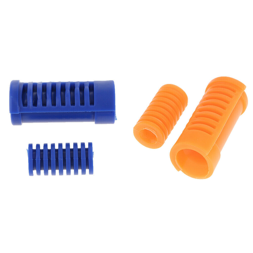 Motorcycle Gear Shift Shifter Lever Rod&Footrest Pedal Rubber Cover 2 Colors