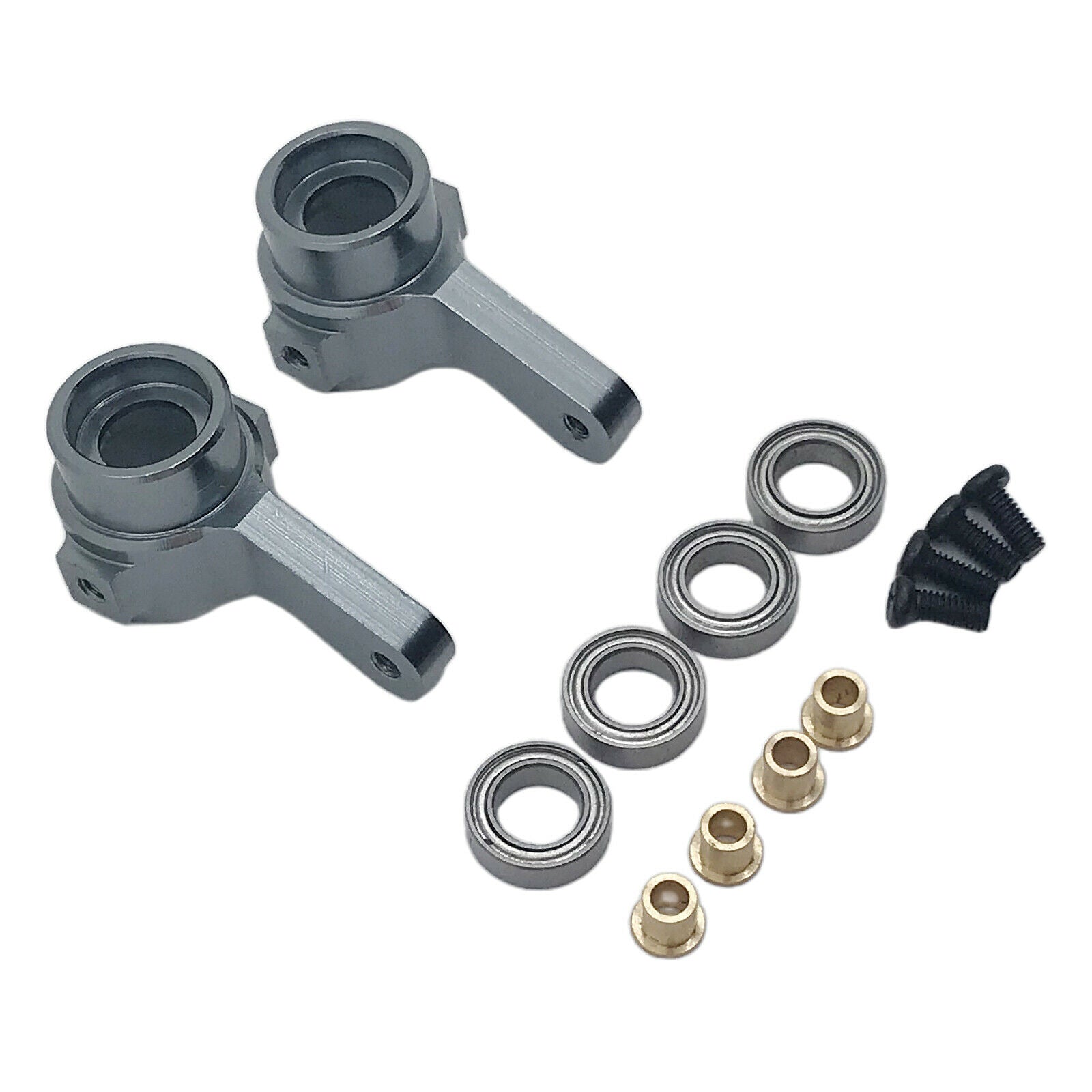 2pcs 1/16 Alloy Front Axle Steering Cup with Bearing for WPL MN D90 MN99S