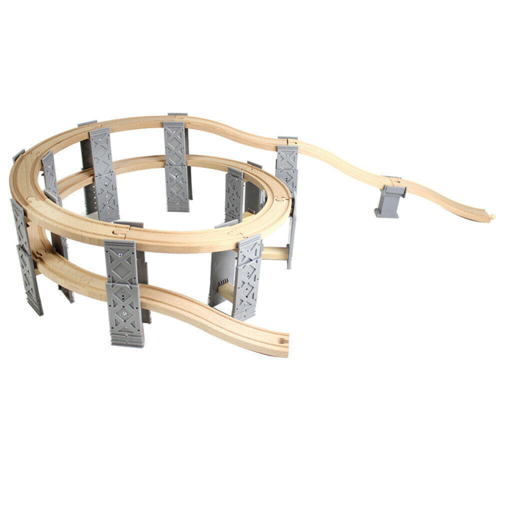 DIY Assembly Trains Spiral Track Building Kits Accs 14.17x14.17x5.91inch