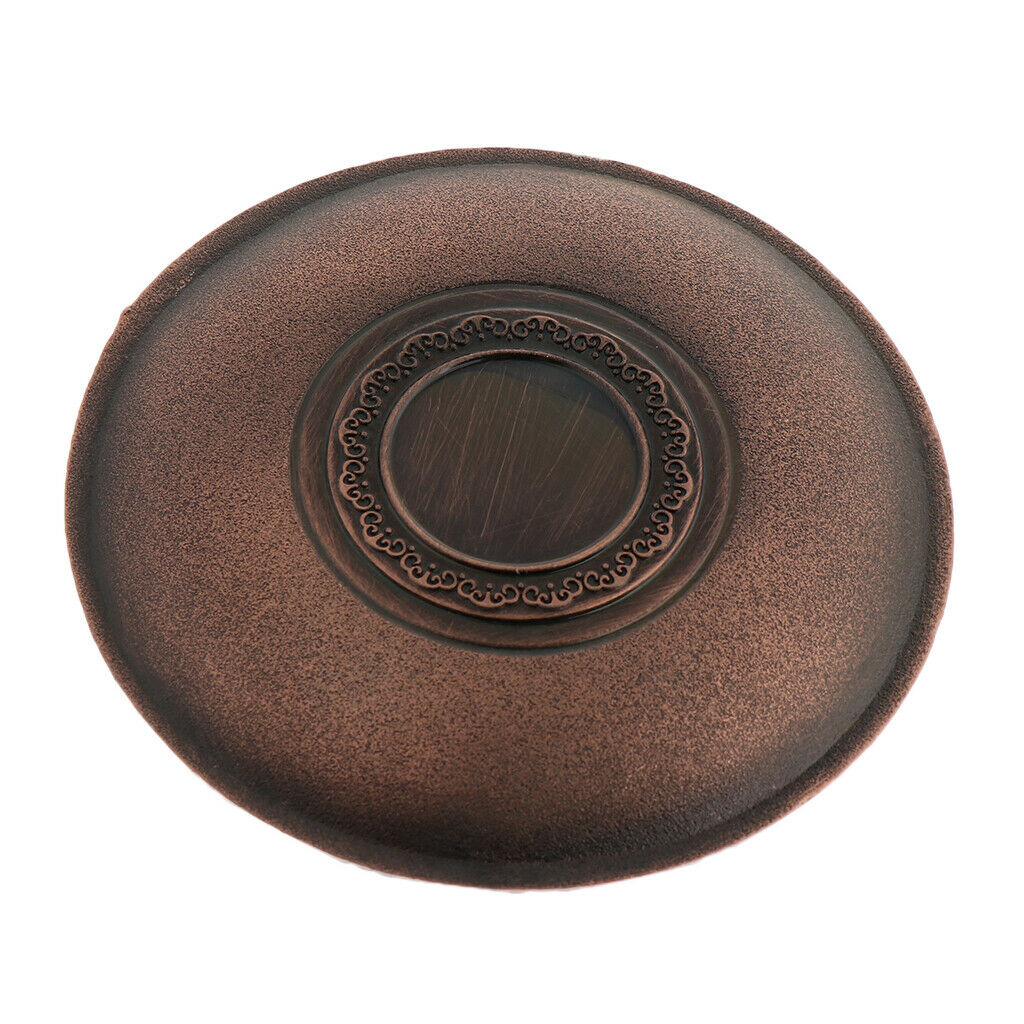 Round Tea Cup Saucer Kung Fu Tea Cup Coaster for Chinese Tea Ceremony Copper