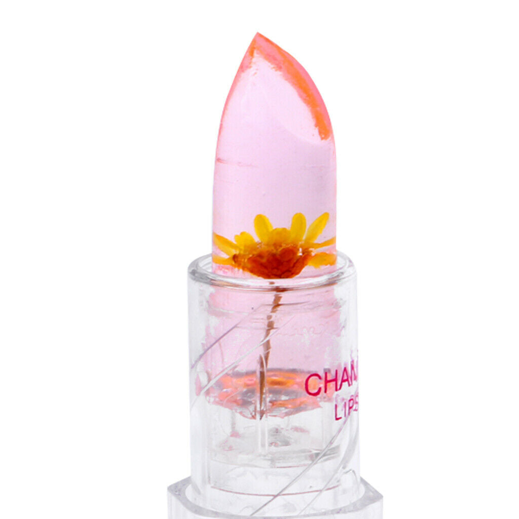 Color Changing Jelly Lip Blam Flower Lip Gloss Moisturizing Lipstick Lasting 6#
