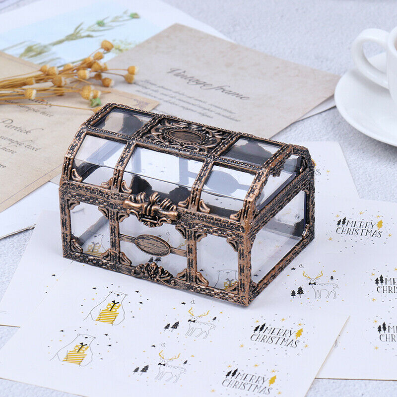 Plastic Storage Box Transparent Pirate For Pirate Crystal Gem Treasure Bo.l8