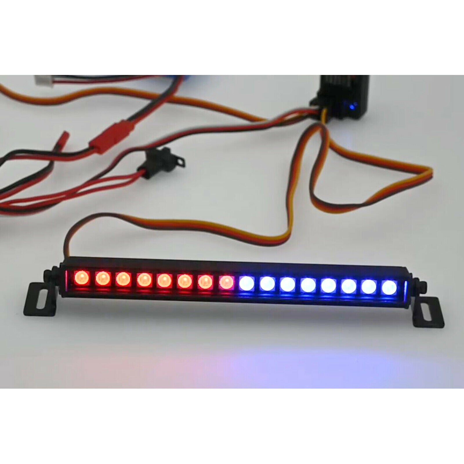 LED Flashing Light Bar Roof Lamp Fit For RC Rock Crawler MN86K MN86 Upgrades