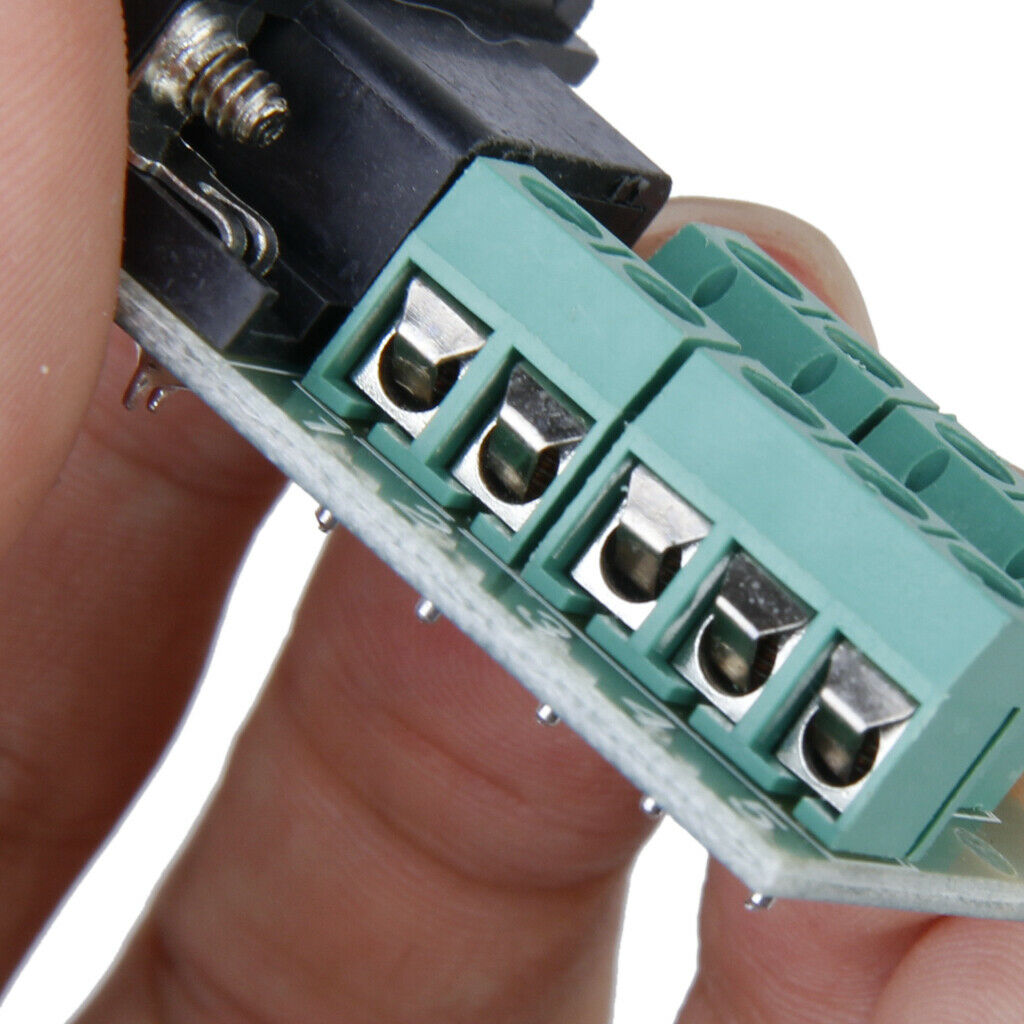 RS232 to DB9 Nut Type Male 9-Pin Male Adapter Signals Connection Module