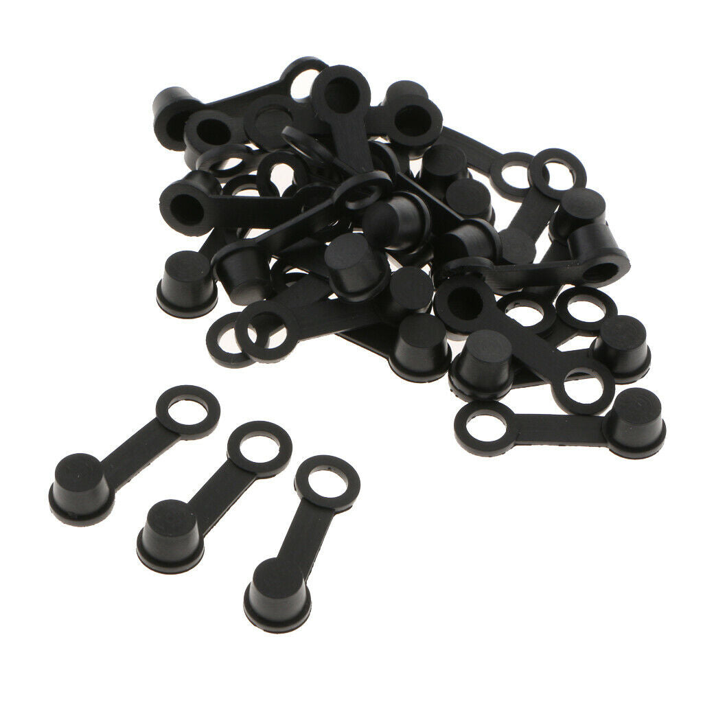 60Pcs Replacement Brake Bleeder Screw Caps Grease Fitting Rubber Black