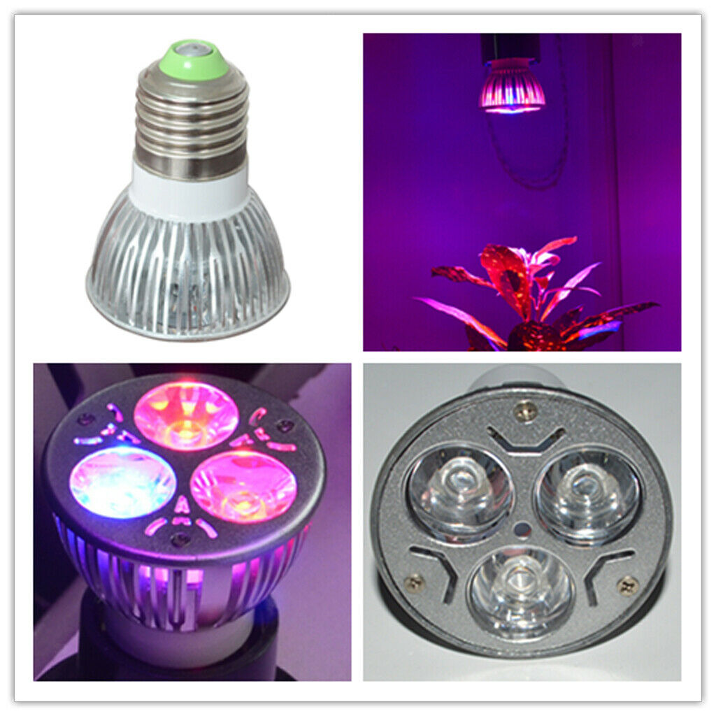 Indoor Plant Lighting Plant Growth Light 3 LED Lamp for Office Garden Hydroponic