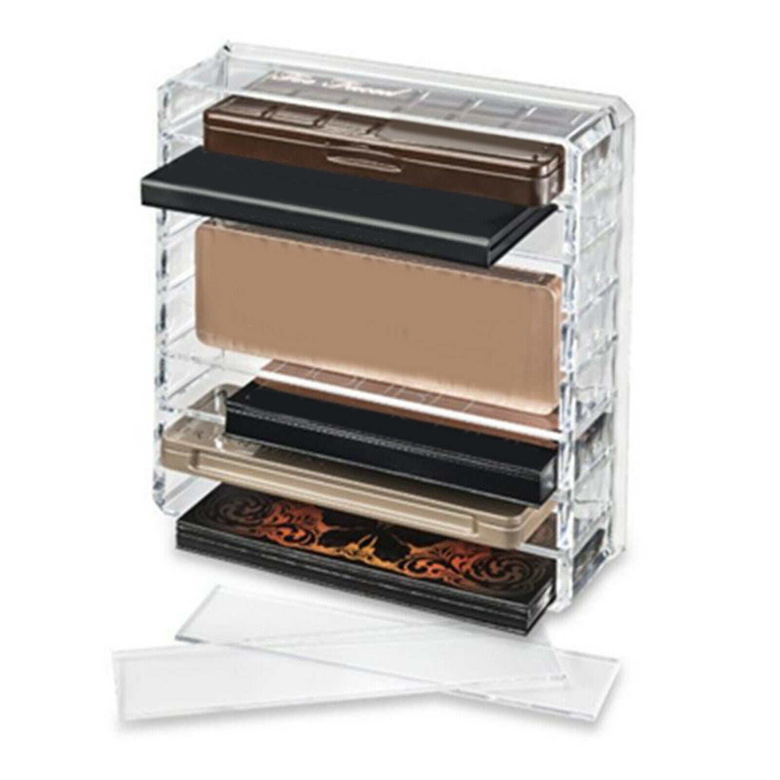 Acrylic eyeshadow compact makeup organizer cosmetic storage case