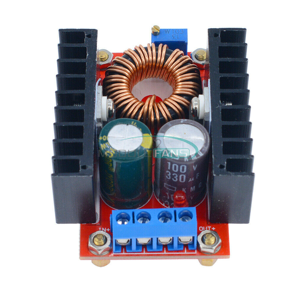 2PCS DC Converter 100W Boost Power Supply Module 10-32V Step up to60-97V Voltage