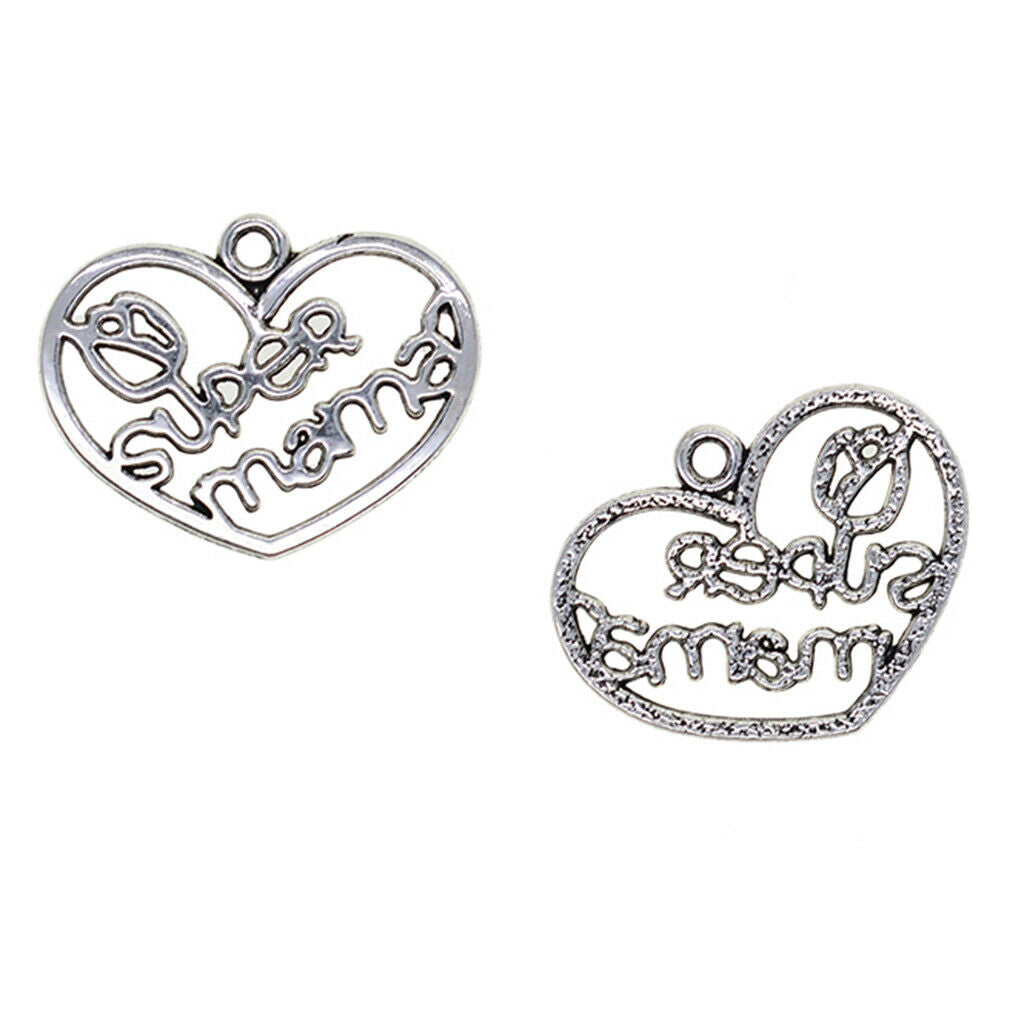 30 Pieces Love Hanging Pendants Heart Shape Hanging Decor PendantsMaking Pin