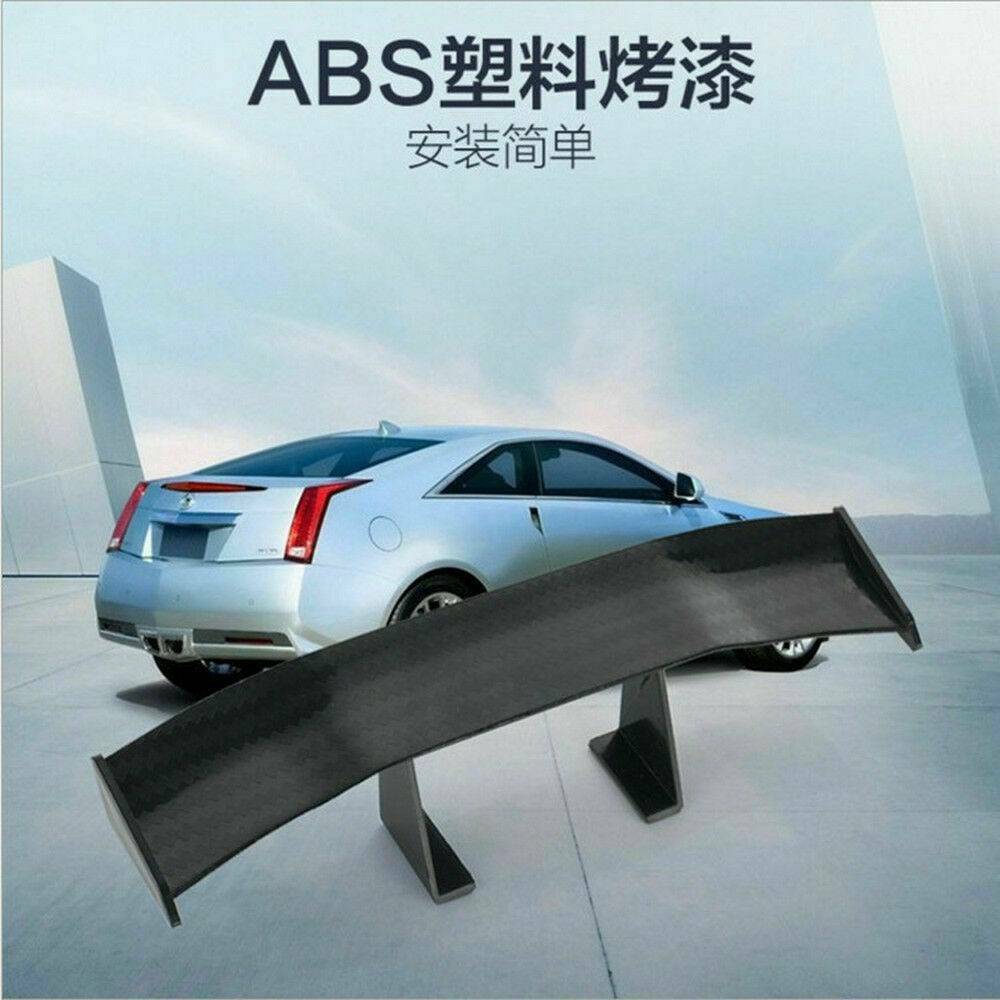 6.7" Universal Mini Spoiler Auto Car Tail Decoration Spoiler Wing Carbon Fiber*1