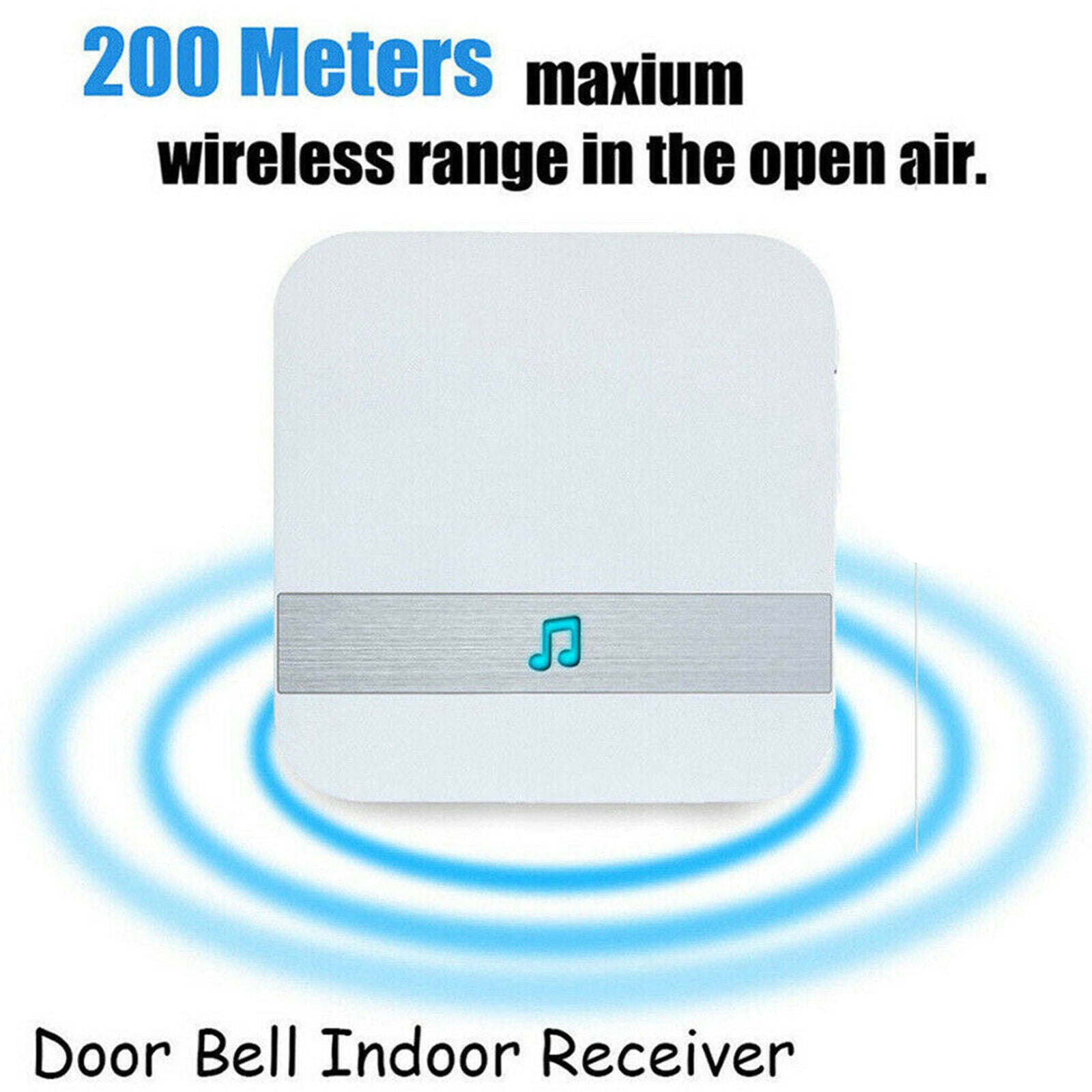 Smart Wireless WiFi Doorbell Chime Receiver Ding dong Door Bell UK Plug