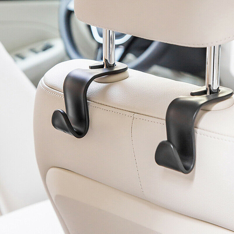 Car Hanger Bag Organizer Hook Seat Headrest Holder Black Accessory Wall Hoo Qx