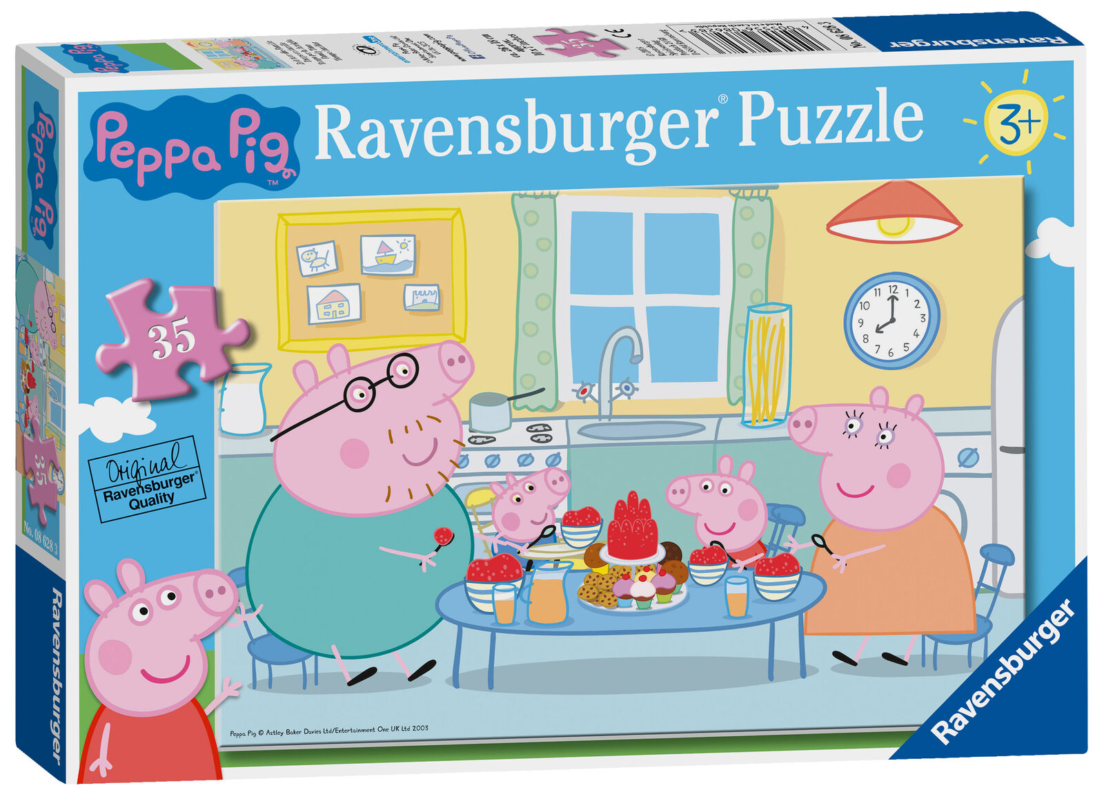 08628 Ravensburger Peppa Pig Jigsaw Puzzle Family Time 35pc Childrens Kid Age 3+