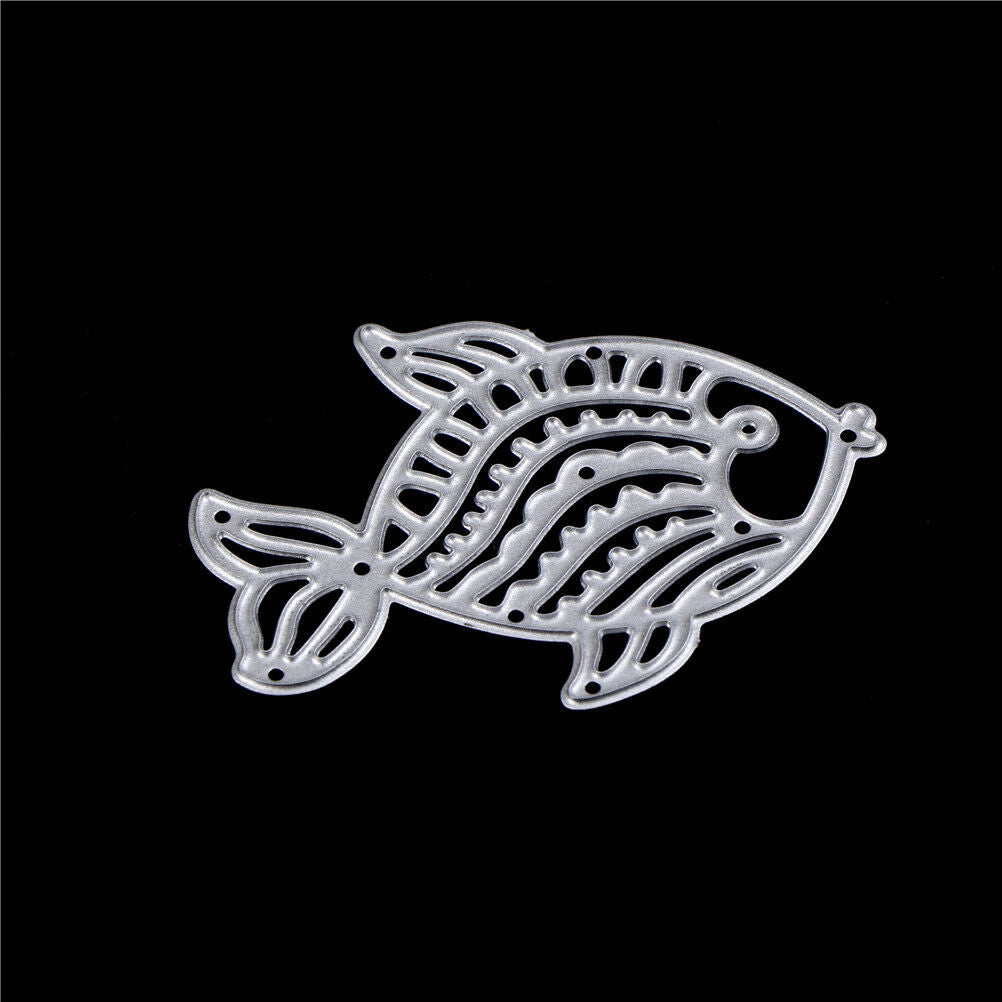 1x Cute Fish Metal Cutting Dies Stencils For Scrapbooking DIY Album Cards .l8