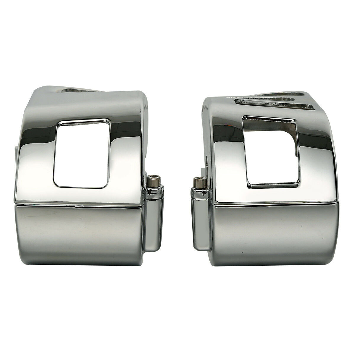 Chrome Switch Housings Cover Fit For Yamaha V-STAR 1100 Classic Silverado Models