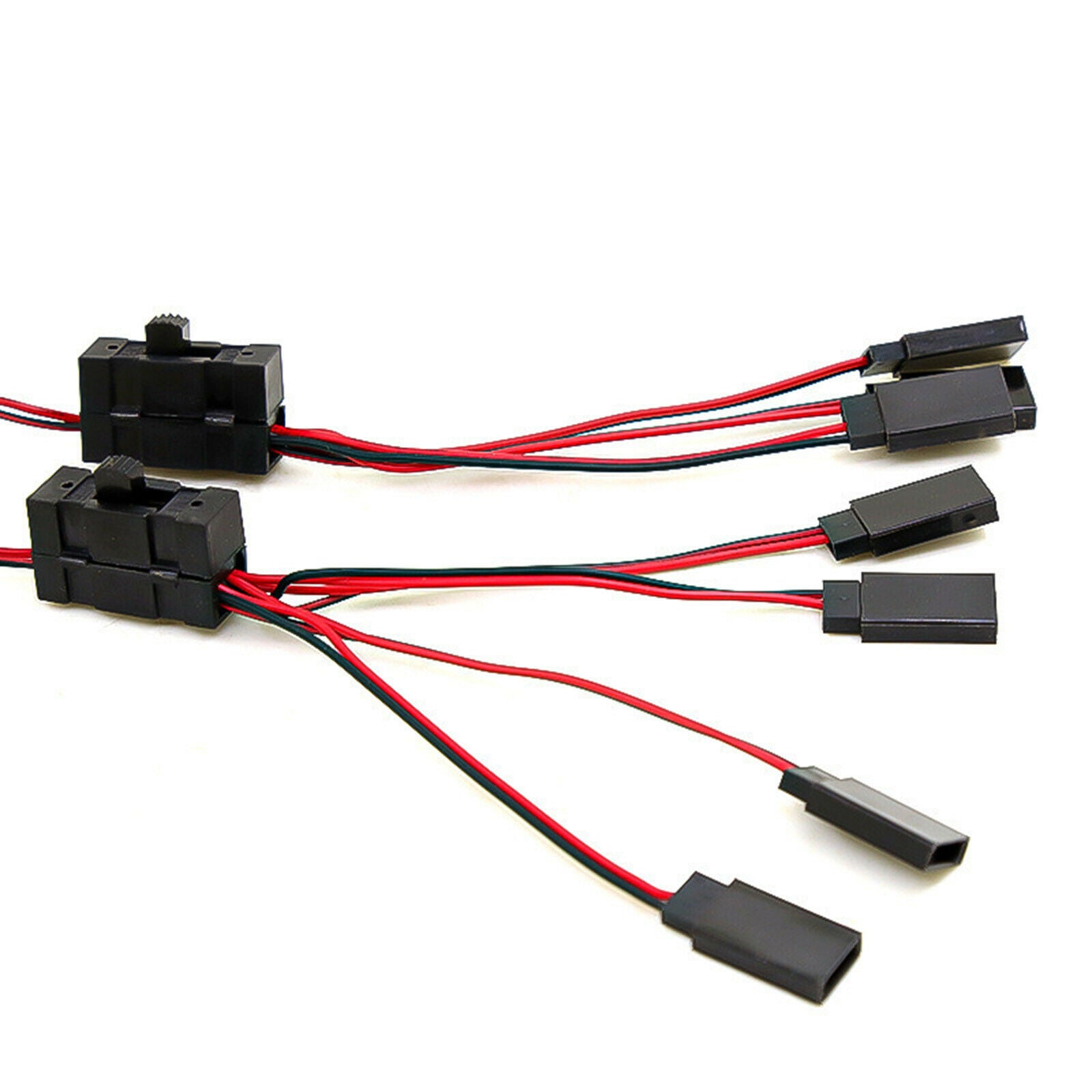 4-way Light On/off Switch Y Wire Splitter for 1/10 -4 SCX10 RC Crawlers