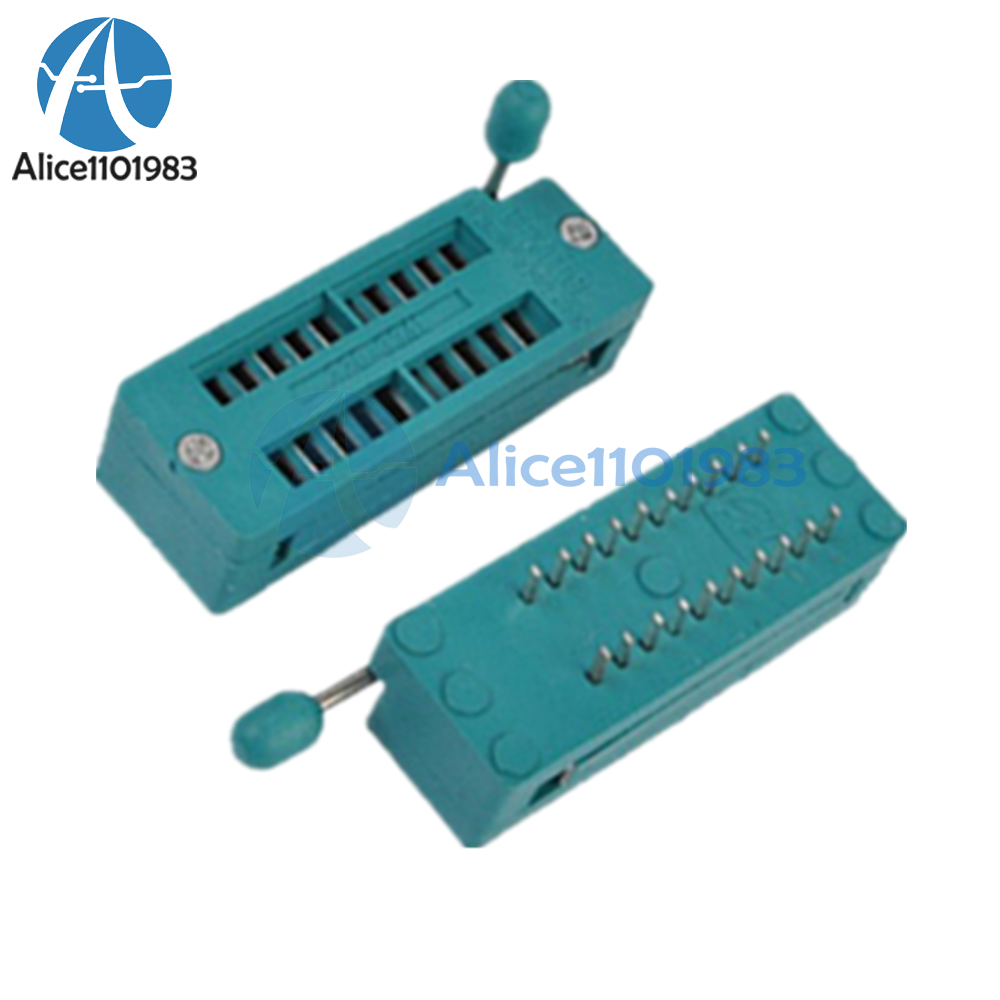 2PCS ZIF 20-pin 20 Pins Test Universal IC Socket 20 Pin DIP 2.54mm