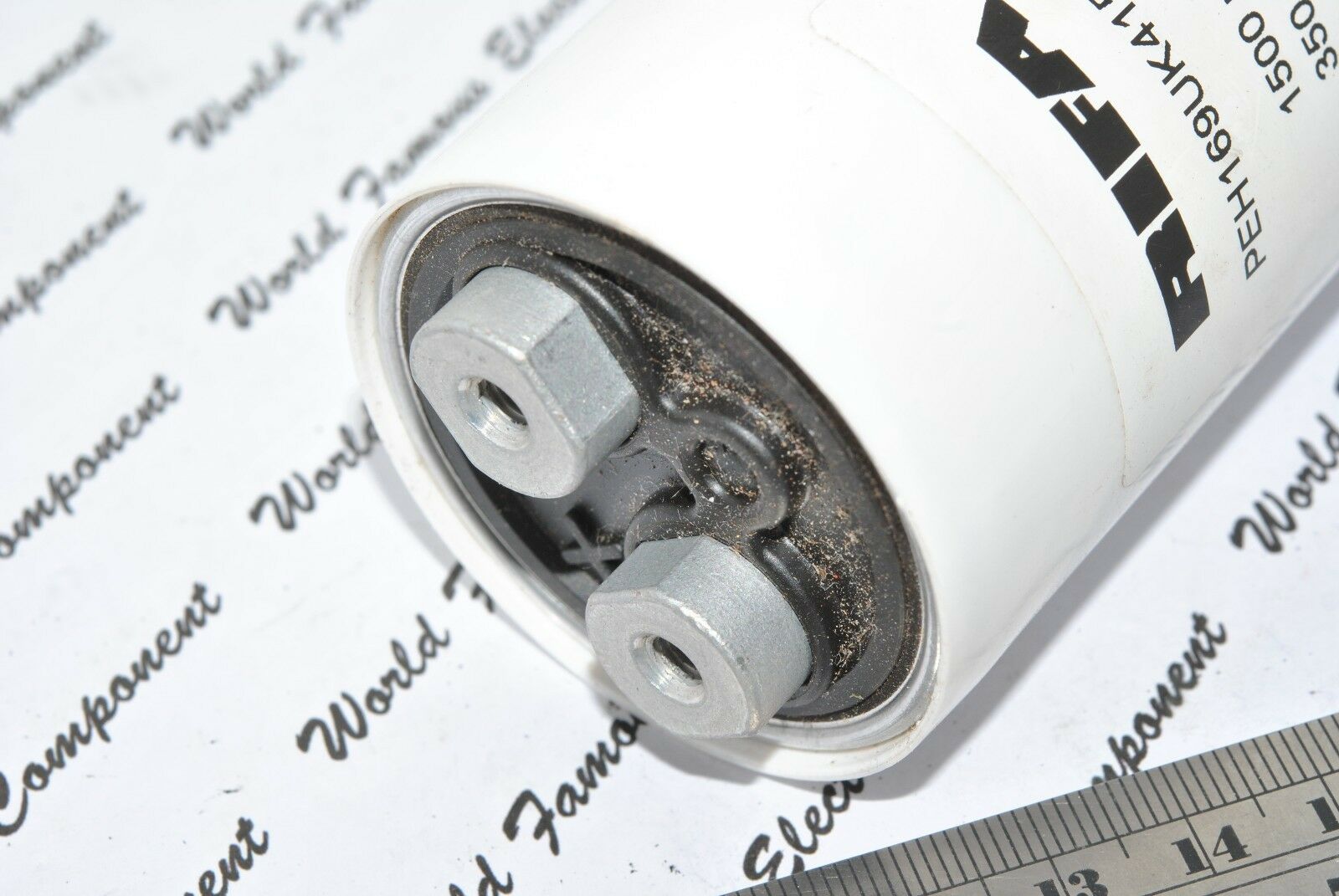1pcs - RIFA 1500uF (1500µF) 350V PEH169UK415VMU2 Screw Terminal Capacitor NOS