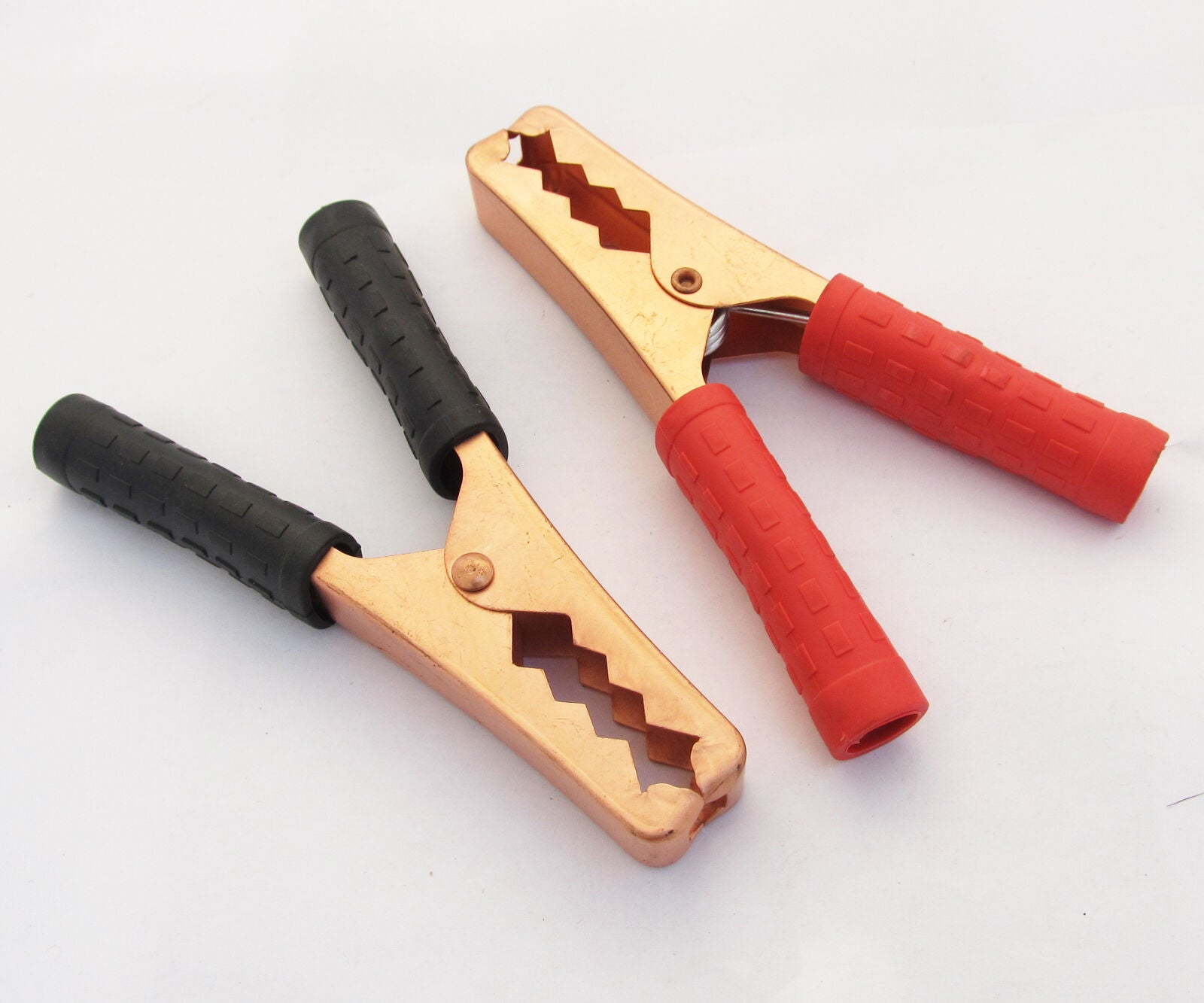1pair 140mm 200A Crocodile Alligator Metal Car Battery Insulated Test Clip Clamp