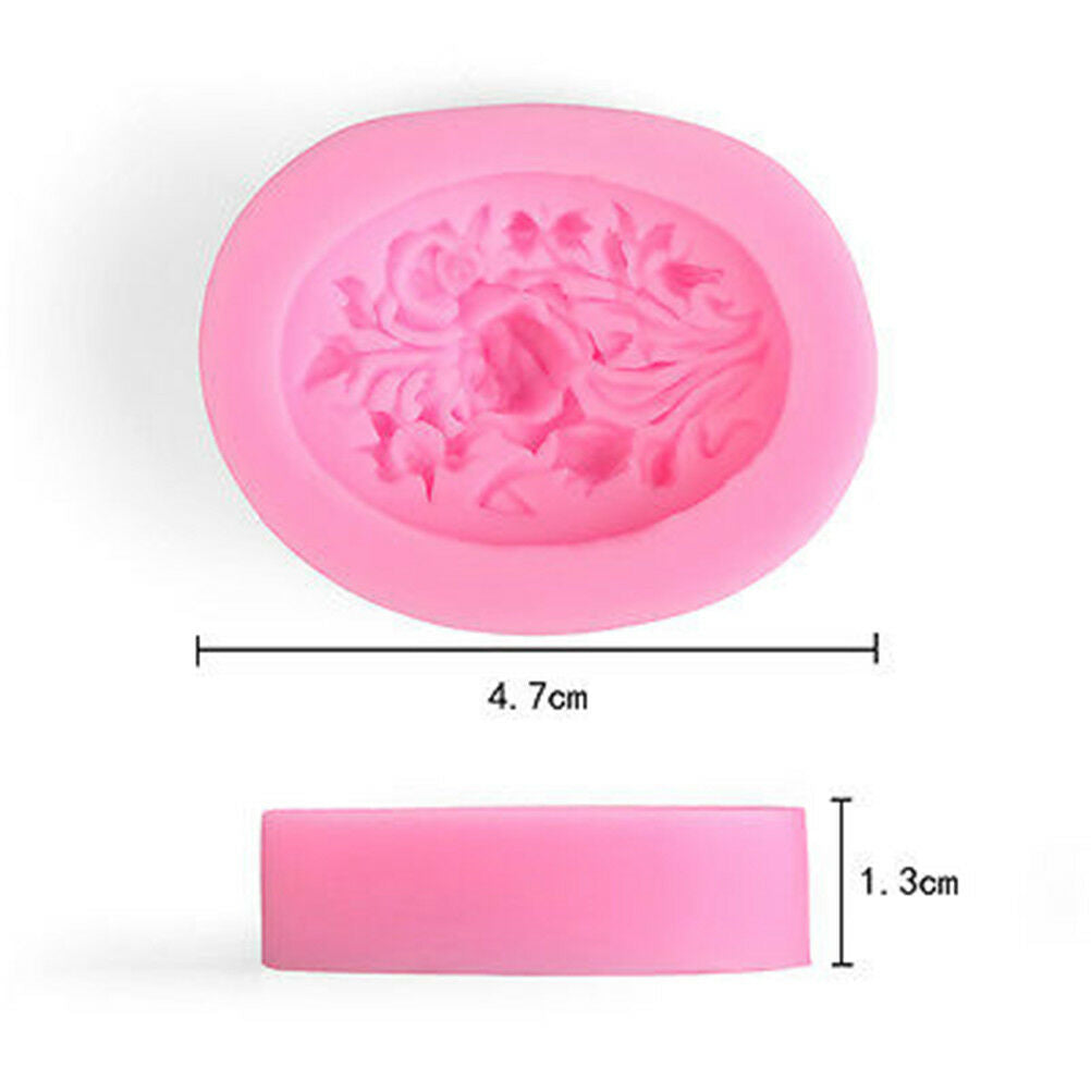 rose flower silicone fondant mold cake decor chocolate sugarcraft baking .l8