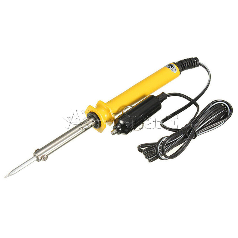 DC12V 30W Electric Soldering Iron + Lighter Socket Auto Car Solder Repair Tool