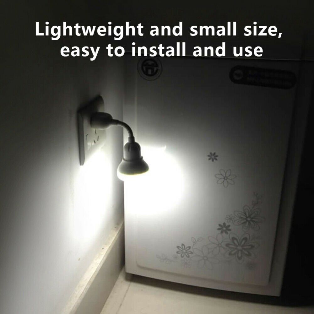 US Plug LED PIR Auto Motion Sensor Infrared Night Light Cabinet Stair Lamp