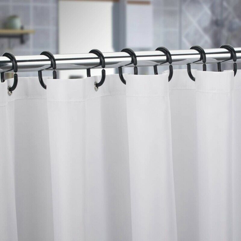 24 PCS Shower Curtain s Plastic Shower Curtain Hooks for Bathroom Shower Rod ZB9