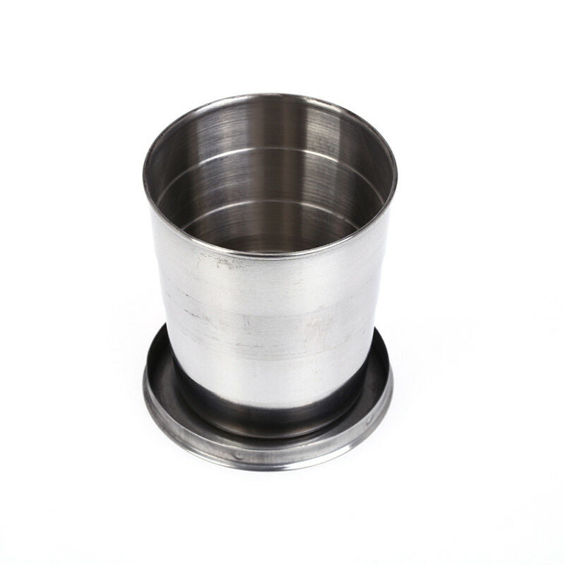 240ml stainless steel portable outdoor travel folding collapsible cup telescBDA