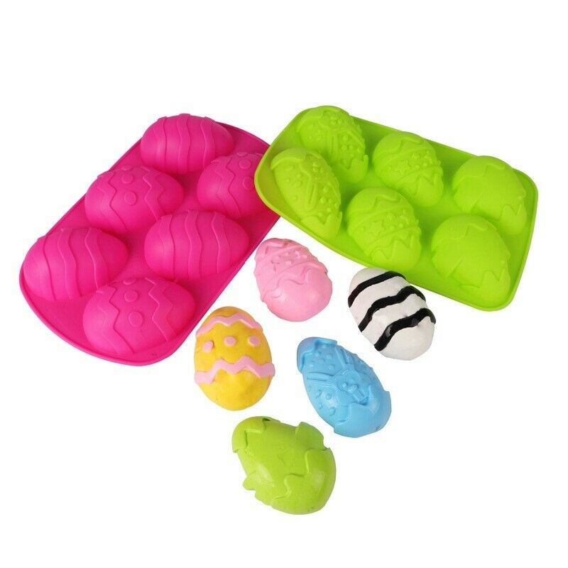 Silicone Egg Shape Cake Easter Dough Moulds Chocolate Ice Cube Tray Baking