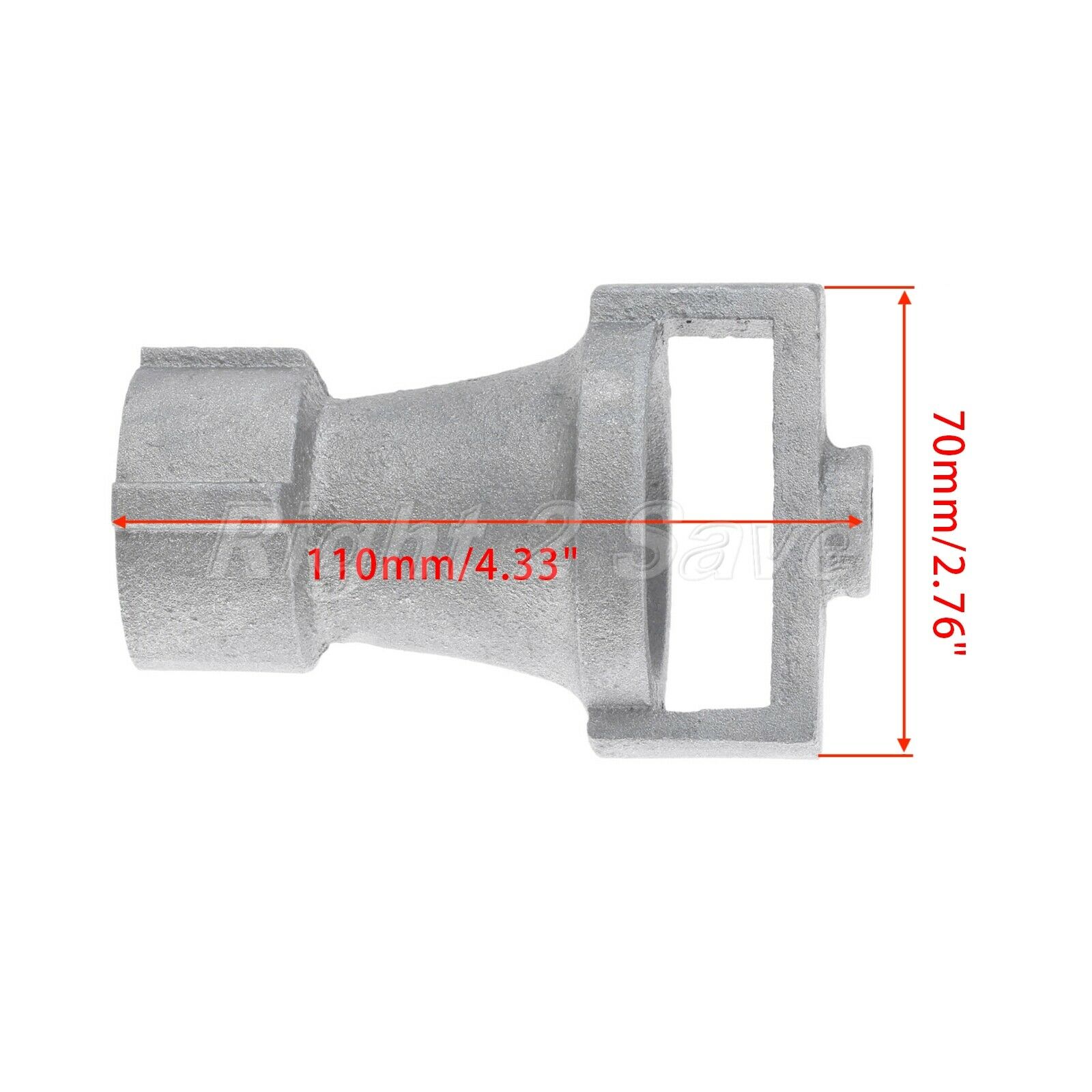 1" BSP Aluminium Sand casting Venturi burner Head 70mm Machining Industrial 1PC