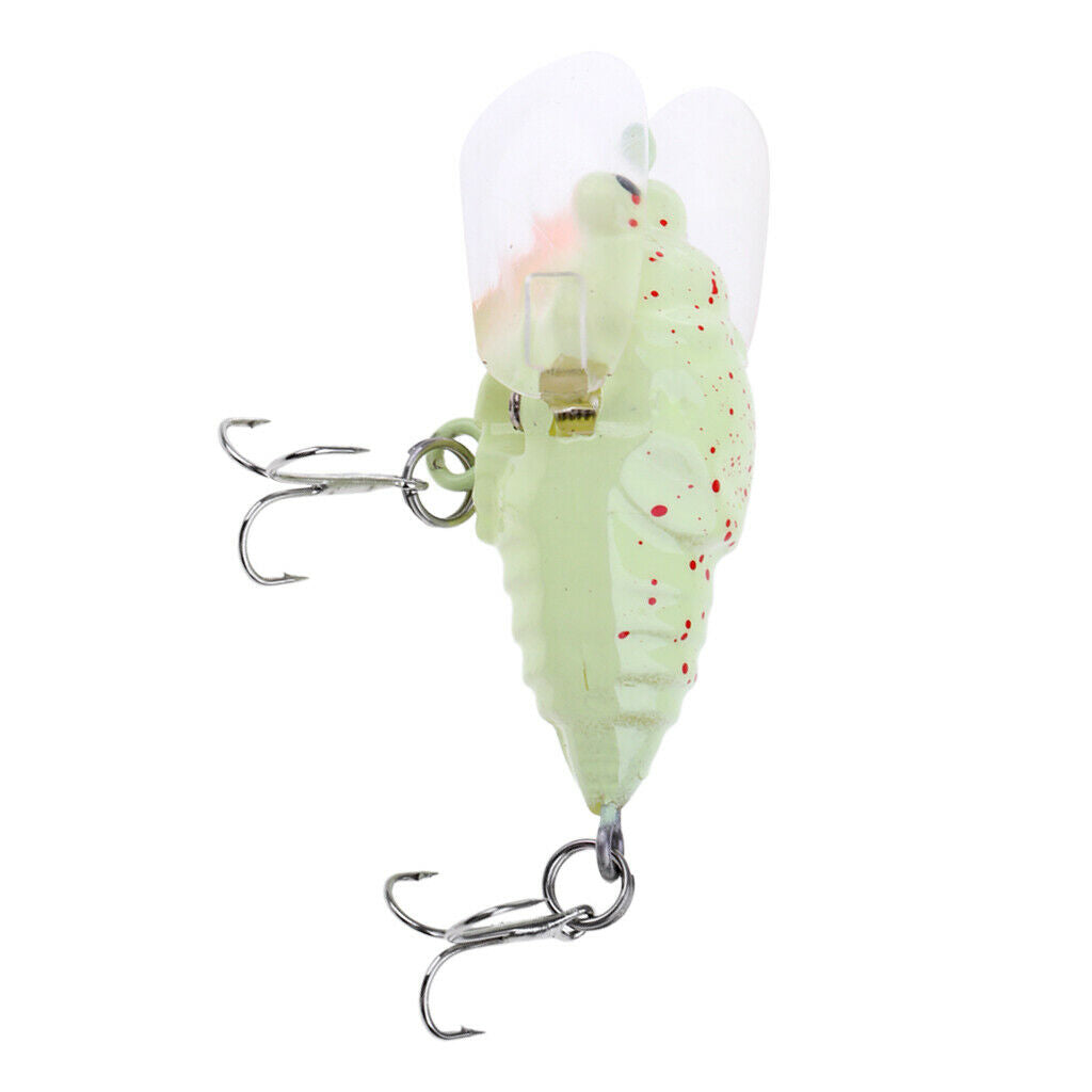 Cicada Sinking Fishing Lures Minnow Crankbait w/Treble Hook Bass